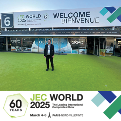 حضور مدیران رابین مرکب کوشا در نمایشگاه بین المللی Jec World 2025 پاریس